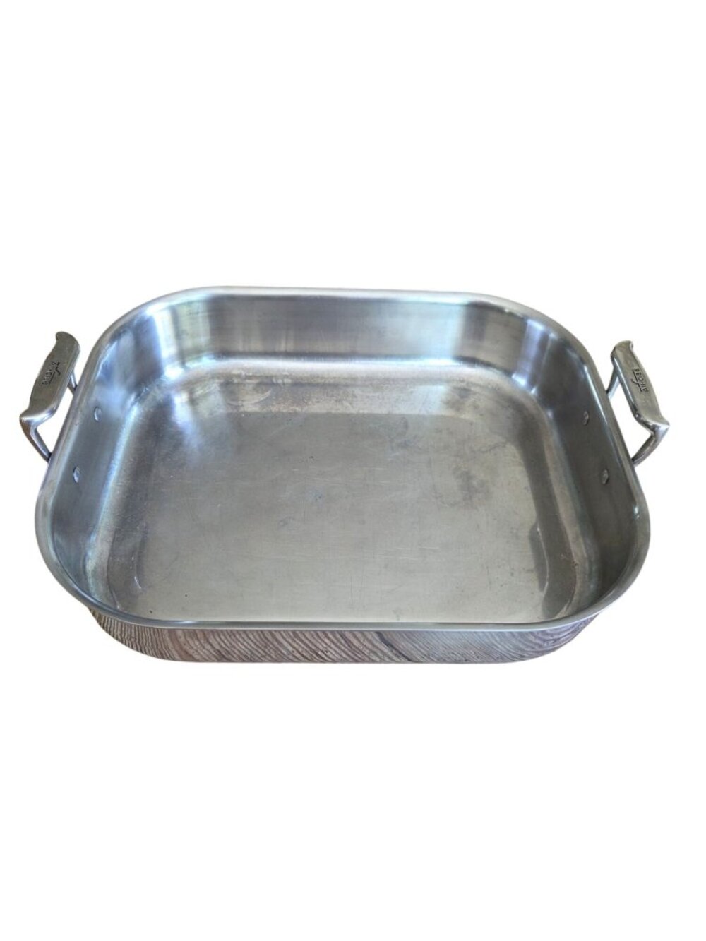 All-Clad Stainless Steel Roasting Pan With Handles 17"x15 Large Deep Sturdy - Picture 2 of 5